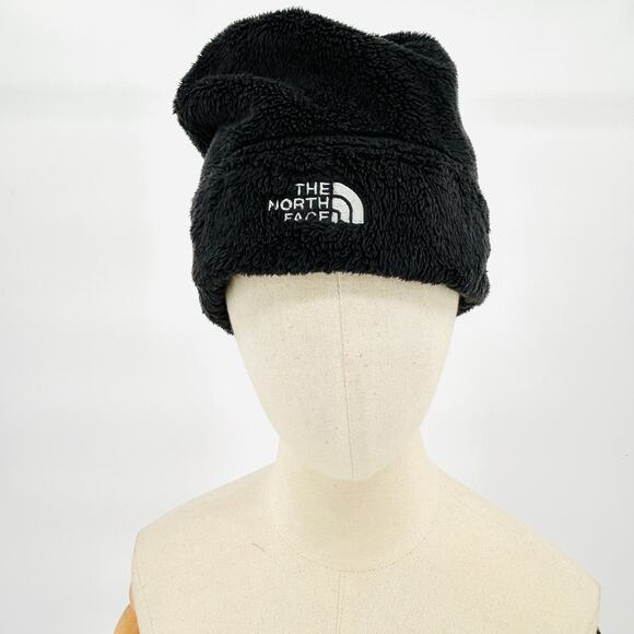 The North Face Black Fleece Logo Beanie Hat - Picture 1 of 7